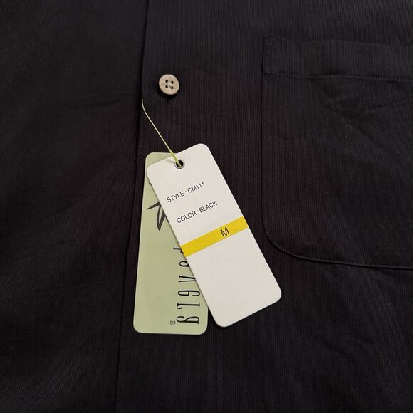 CUBAVERA Dos Equis XX Embroidered Black Shirt Pocket Size Medium NWT - Picture 10 of 13